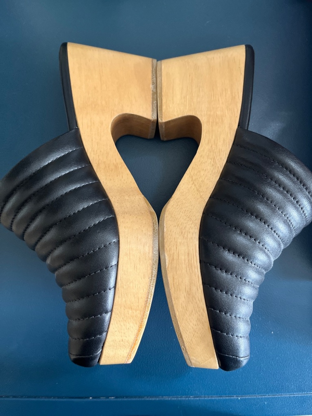 Beklina Ribbed Clogs, Size 8